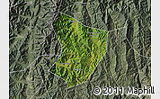 Satellite Map of Xide, semi-desaturated