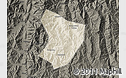 Shaded Relief Map of Xide, darken