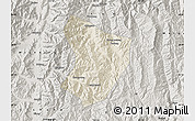 Shaded Relief Map of Xide, semi-desaturated