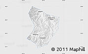 Silver Style Map of Xide, single color outside