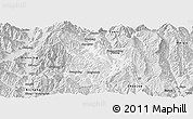 Silver Style Panoramic Map of Xide