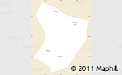 Classic Style Simple Map of Xide, single color outside