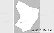 Gray Simple Map of Xide, cropped outside