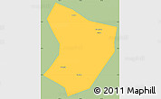 Savanna Style Simple Map of Xide, single color outside