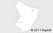 Silver Style Simple Map of Xide, cropped outside