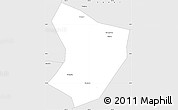Silver Style Simple Map of Xide