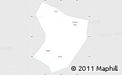Silver Style Simple Map of Xide, single color outside