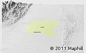 Physical 3D Map of Xindu, lighten, desaturated