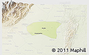 Physical 3D Map of Xindu, lighten