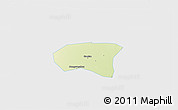 Physical 3D Map of Xindu, single color outside