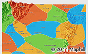 Political 3D Map of Xindu