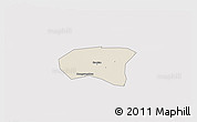 Shaded Relief 3D Map of Xindu, cropped outside