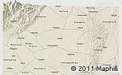 Shaded Relief 3D Map of Xindu