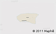 Shaded Relief 3D Map of Xindu, single color outside