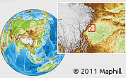 Physical Location Map of Xindu