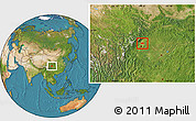 Satellite Location Map of Xindu