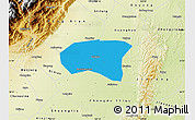 Political Map of Xindu, physical outside
