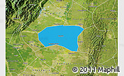 Political Map of Xindu, satellite outside