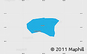 Political Map of Xindu, single color outside