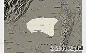 Shaded Relief Map of Xindu, darken