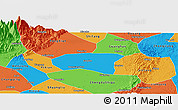 Political Panoramic Map of Xindu
