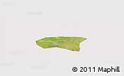 Satellite Panoramic Map of Xindu, cropped outside