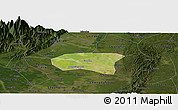 Satellite Panoramic Map of Xindu, darken