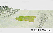 Satellite Panoramic Map of Xindu, lighten