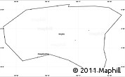 Blank Simple Map of Xindu, cropped outside