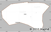 Gray Simple Map of Xindu, cropped outside