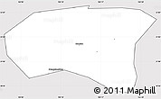 Silver Style Simple Map of Xindu, cropped outside