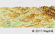 Physical Panoramic Map of Xuanhan