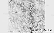 Physical 3D Map of Yajiang, semi-desaturated