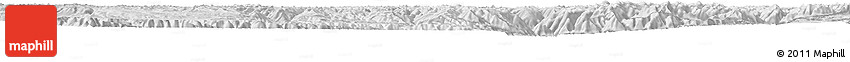 Silver Style Horizon Map of Yajiang