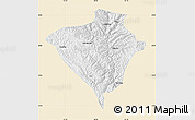 Classic Style Map of Yajiang, single color outside