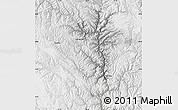 Physical Map of Yajiang, lighten