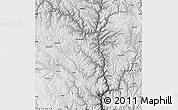 Physical Map of Yajiang, semi-desaturated