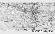 Physical Panoramic Map of Yajiang, desaturated