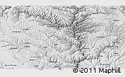 Physical Panoramic Map of Yajiang, semi-desaturated