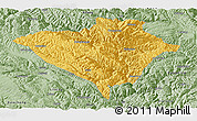 Savanna Style Panoramic Map of Yajiang