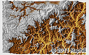 Physical 3D Map of Yanbian