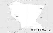 Silver Style Simple Map of Yanbian