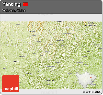 Physical 3D Map of Yanting
