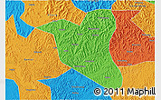 Political 3D Map of Yanting