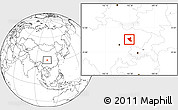Blank Location Map of Yanting