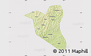 Physical Map of Yanting, cropped outside
