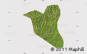 Satellite Map of Yanting, cropped outside