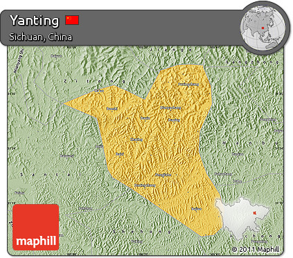 Savanna Style Map of Yanting