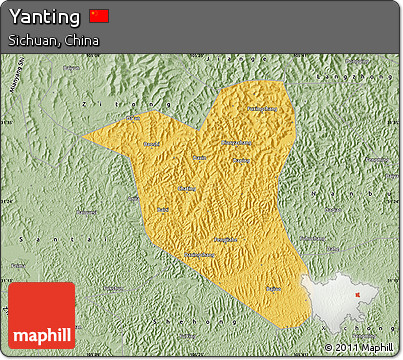 Savanna Style Map of Yanting