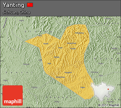 Savanna Style Map of Yanting